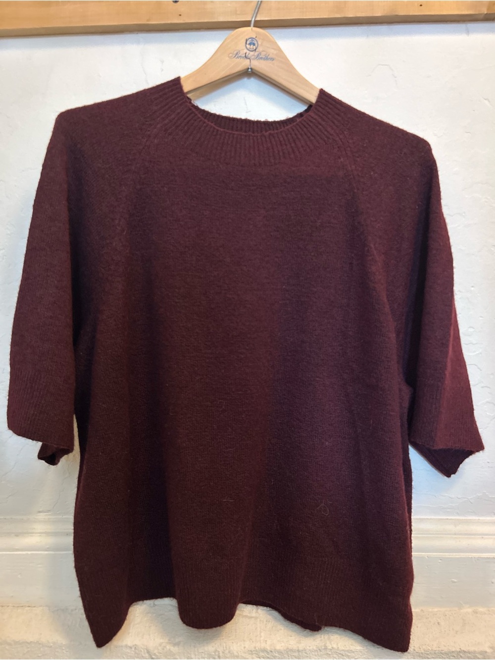 Vince Camuto Burgundy Crewneck Sweater